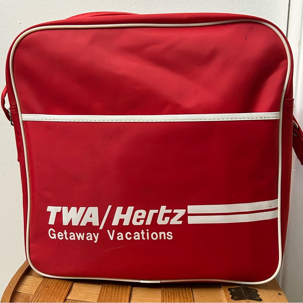 Vintage/Retro TWA/ Hertz  Getaway Vacation Bag